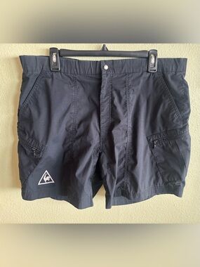 Vintage 80s/90s Le Coq Sportif Black Short Cycling Bike MTB Shorts Size: 36